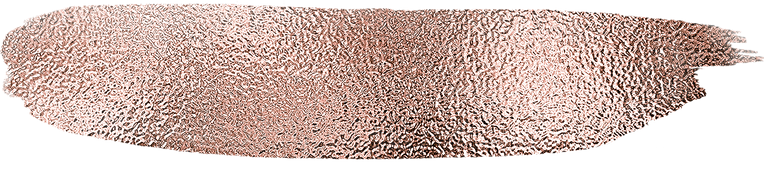 Rose gold glitter brush stroke