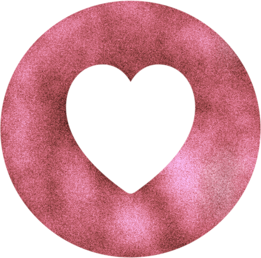 Rose gold glitter heart