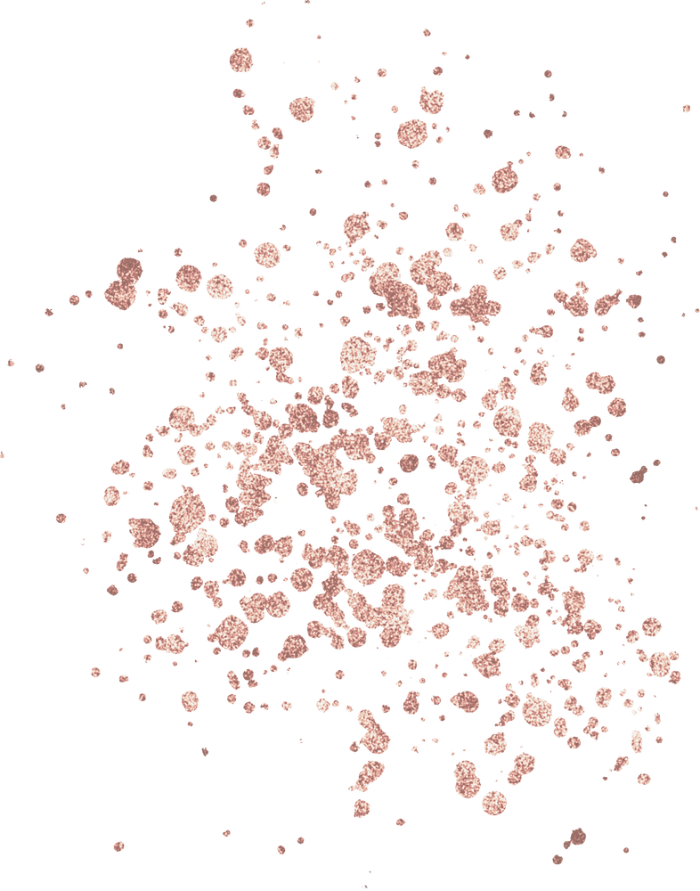 Rose Gold Glitter Splash