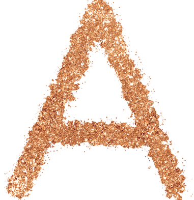 rose gold glitter A